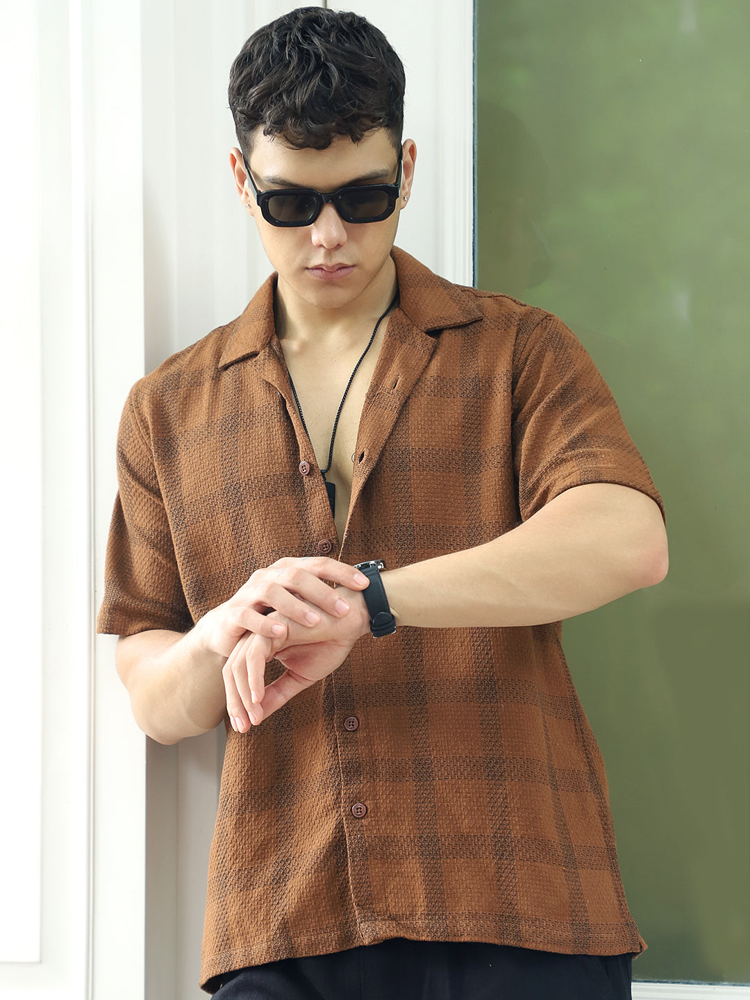 Sunbound Brown Check Shirt