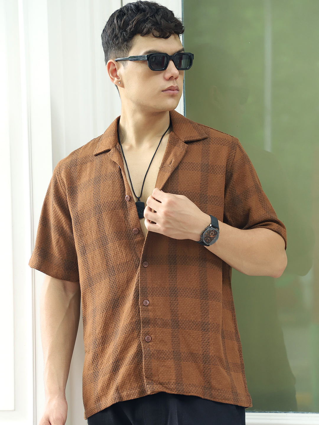 Sunbound Brown Check Shirt