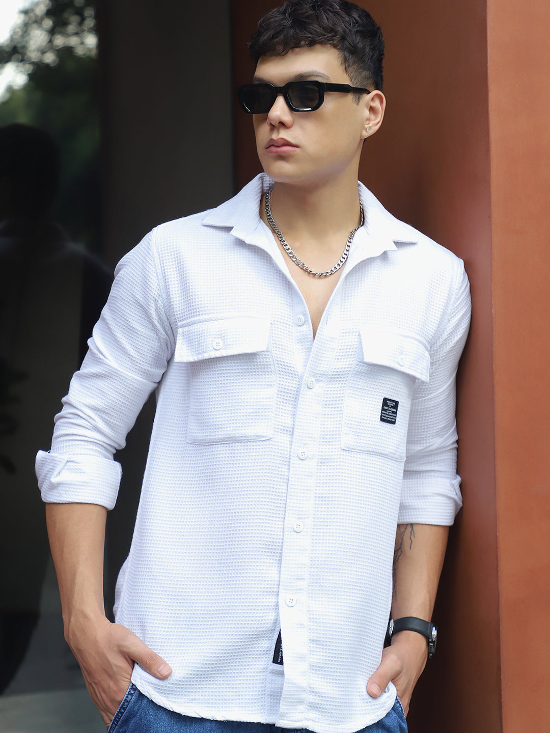 British Vintage White Full Sleeve Shirt