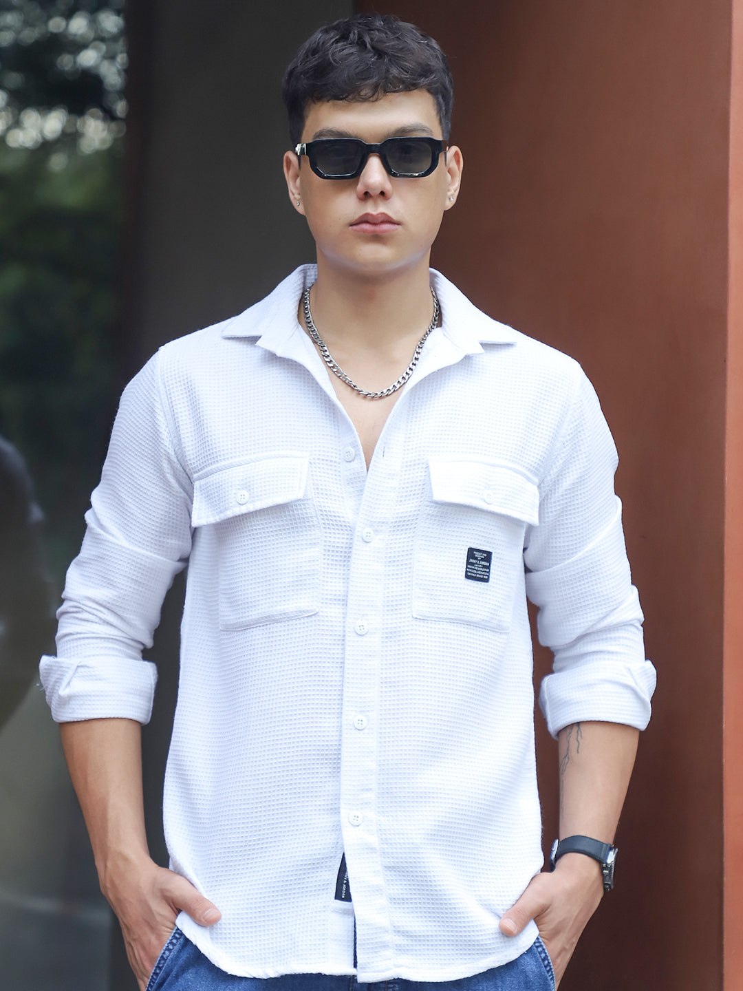 British Vintage White Full Sleeve Shirt