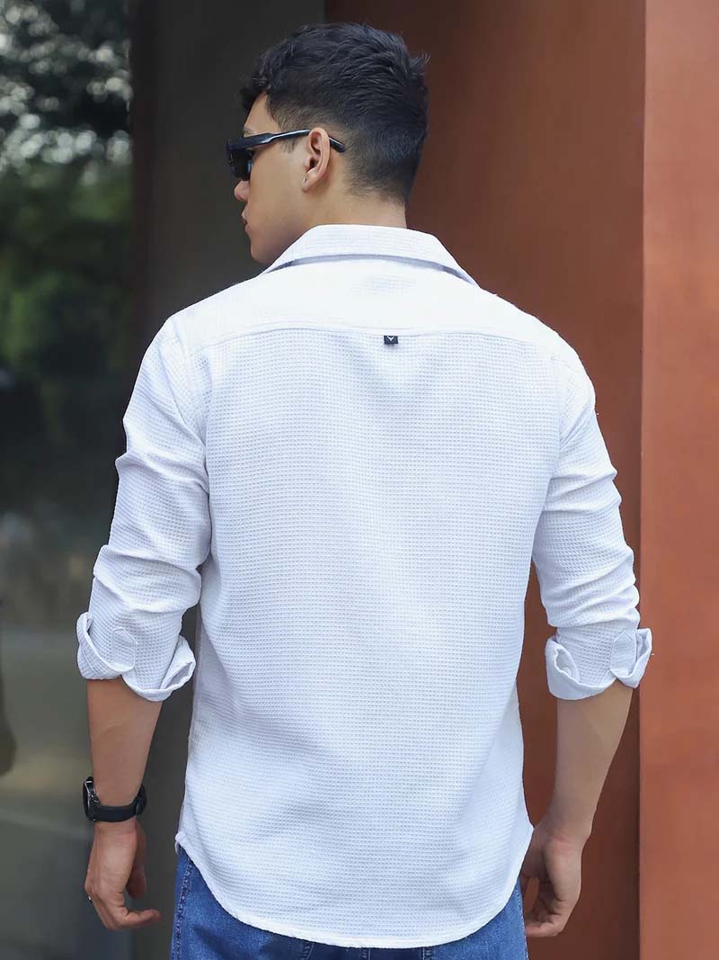 British Vintage White Full Sleeve Shirt