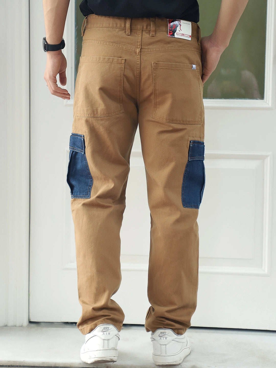 Toughcraft Caramel Brown Denim Cargo