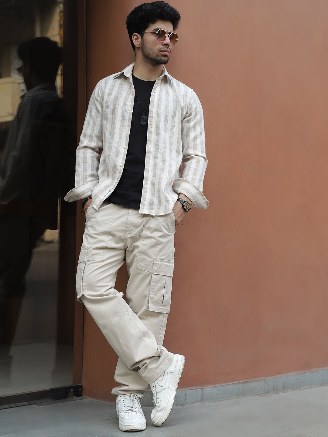 Vogue Hues Cream Cotton Cargo
