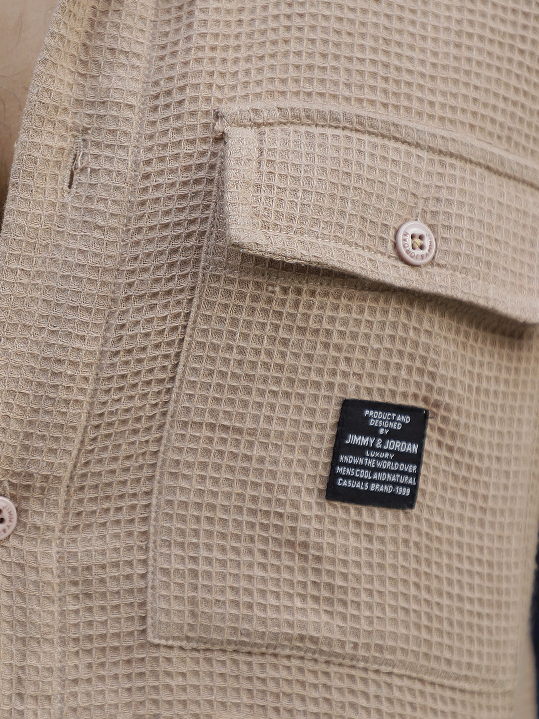 British Vintage Beige Full Sleeve Shirt