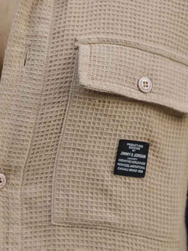 British Vintage Beige Full Sleeve Shirt