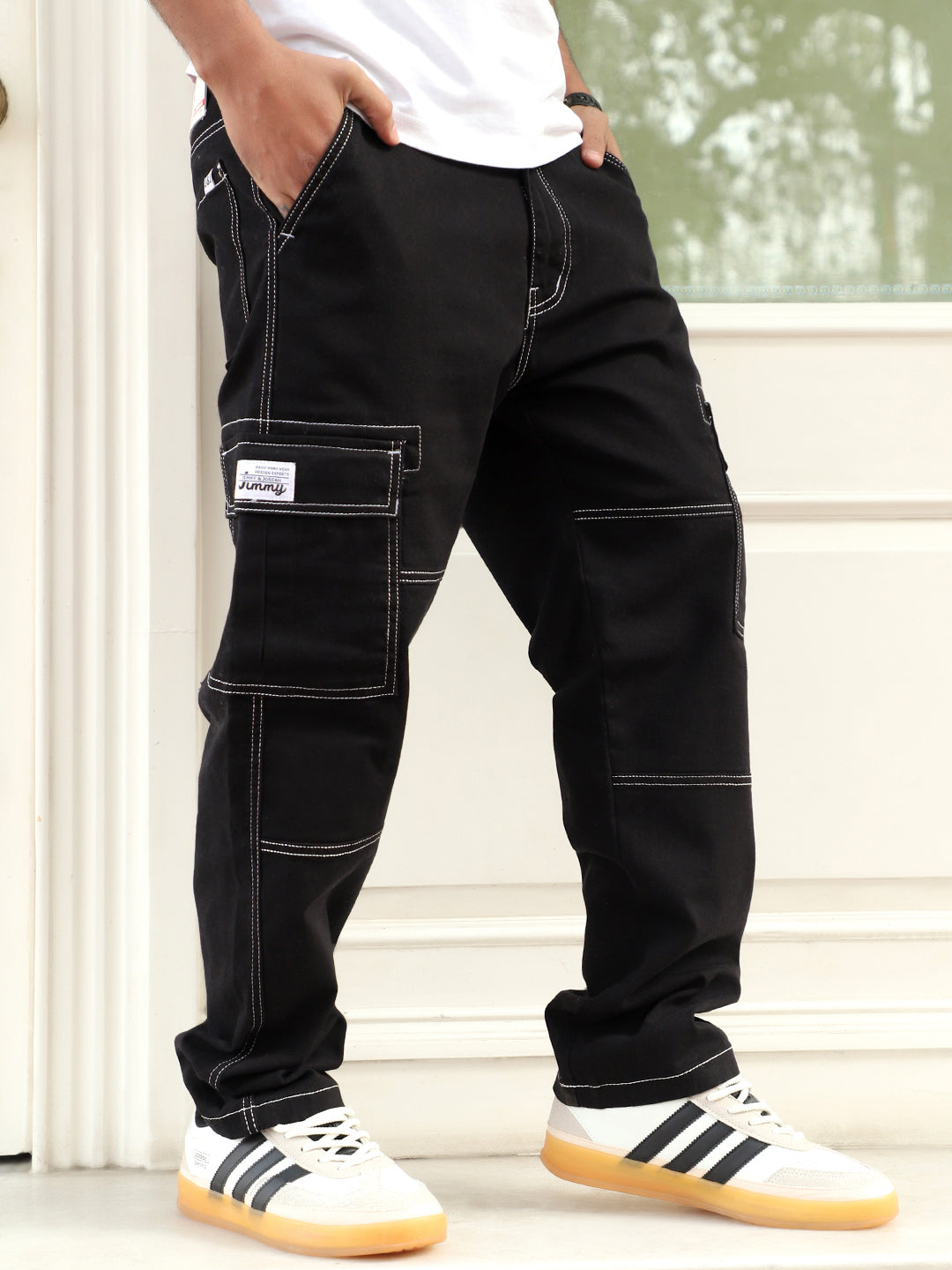 Twilight Fade Black Denim Cargo