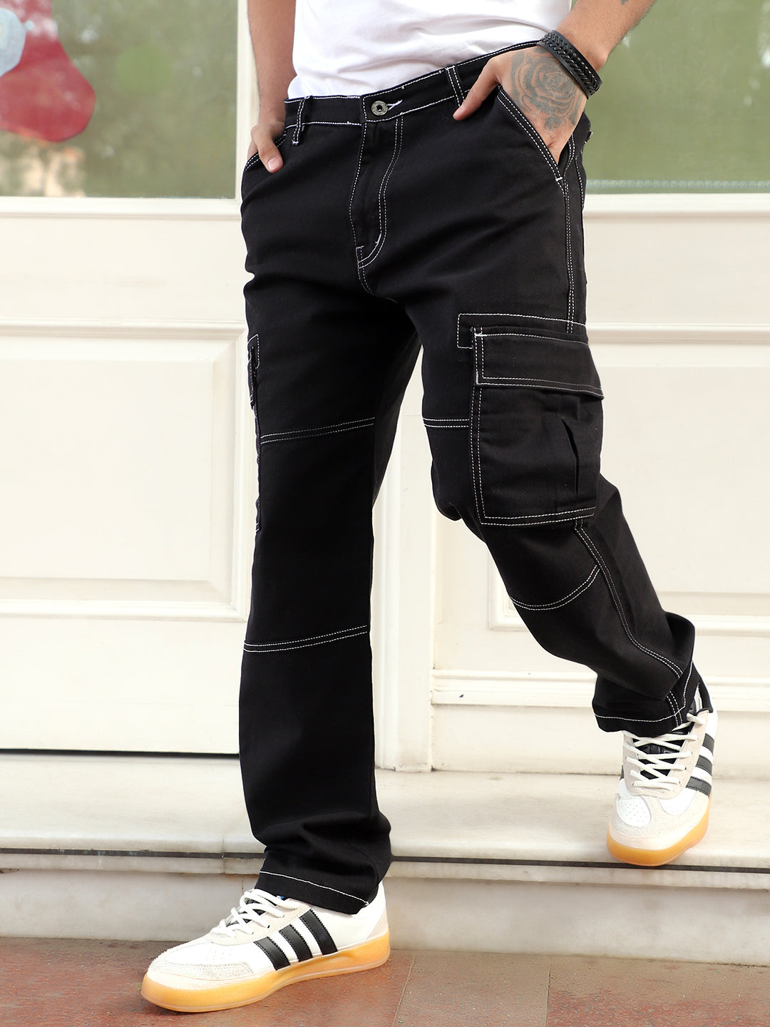 Twilight Fade Black Denim Cargo