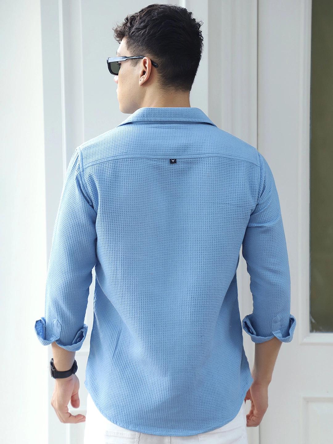 British Vintage Ocean Blue Full Sleeve Shirt