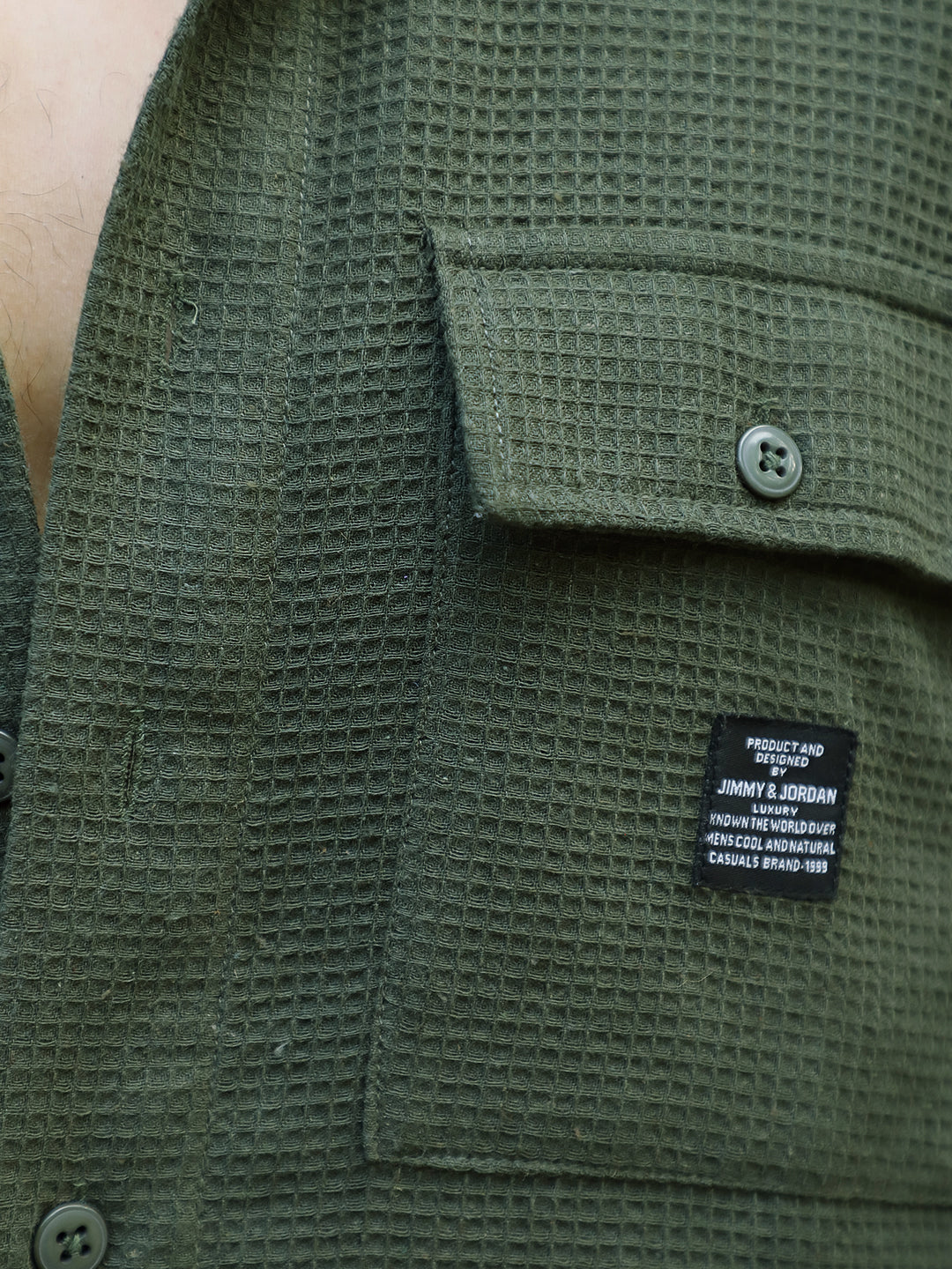 British Vintage Olive Full Sleeve Shirt