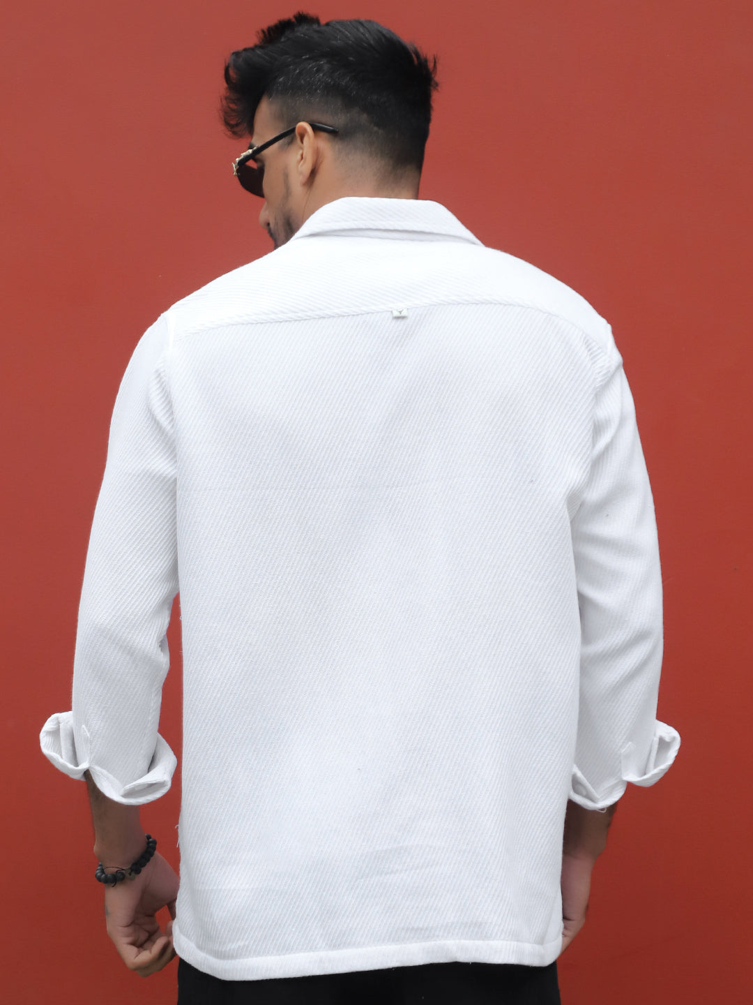 Earthcore Textured White Shacket