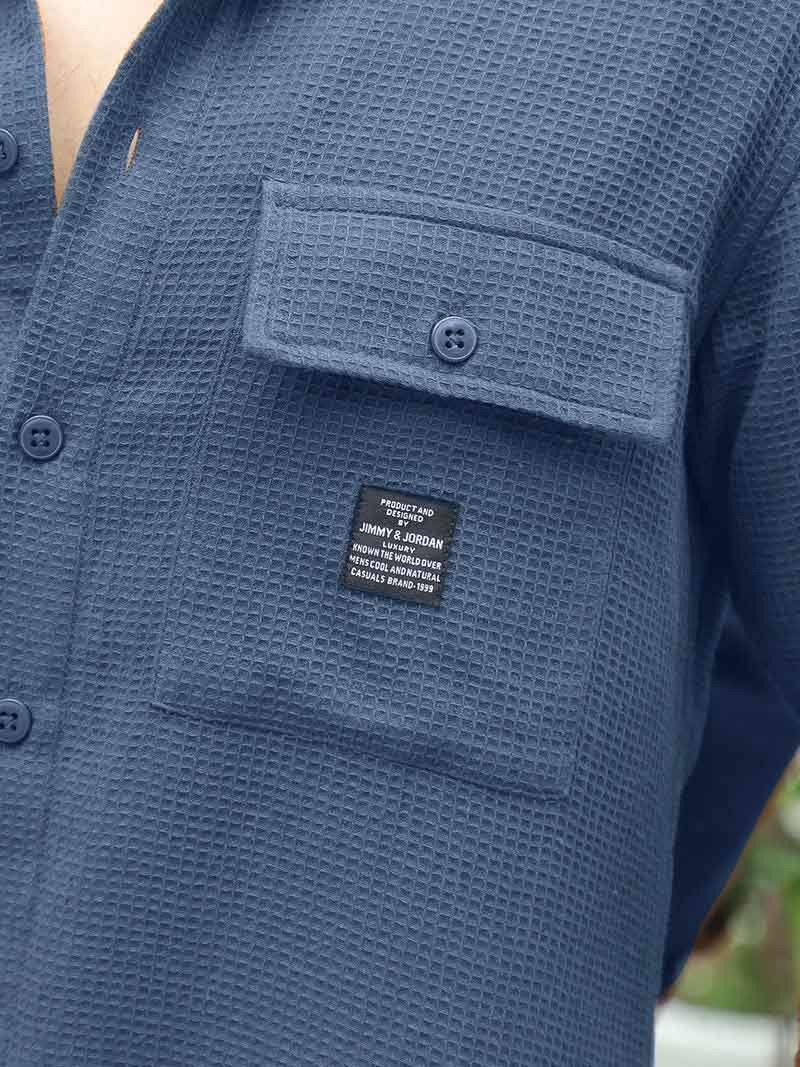British Vintage Sky Grey Full Sleeve Shirt