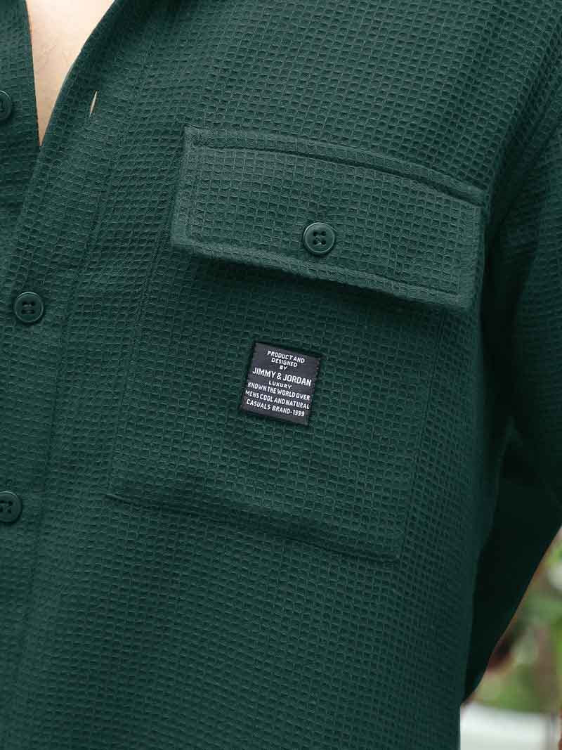 British Vintage Dark Green Full Sleeve Shirt