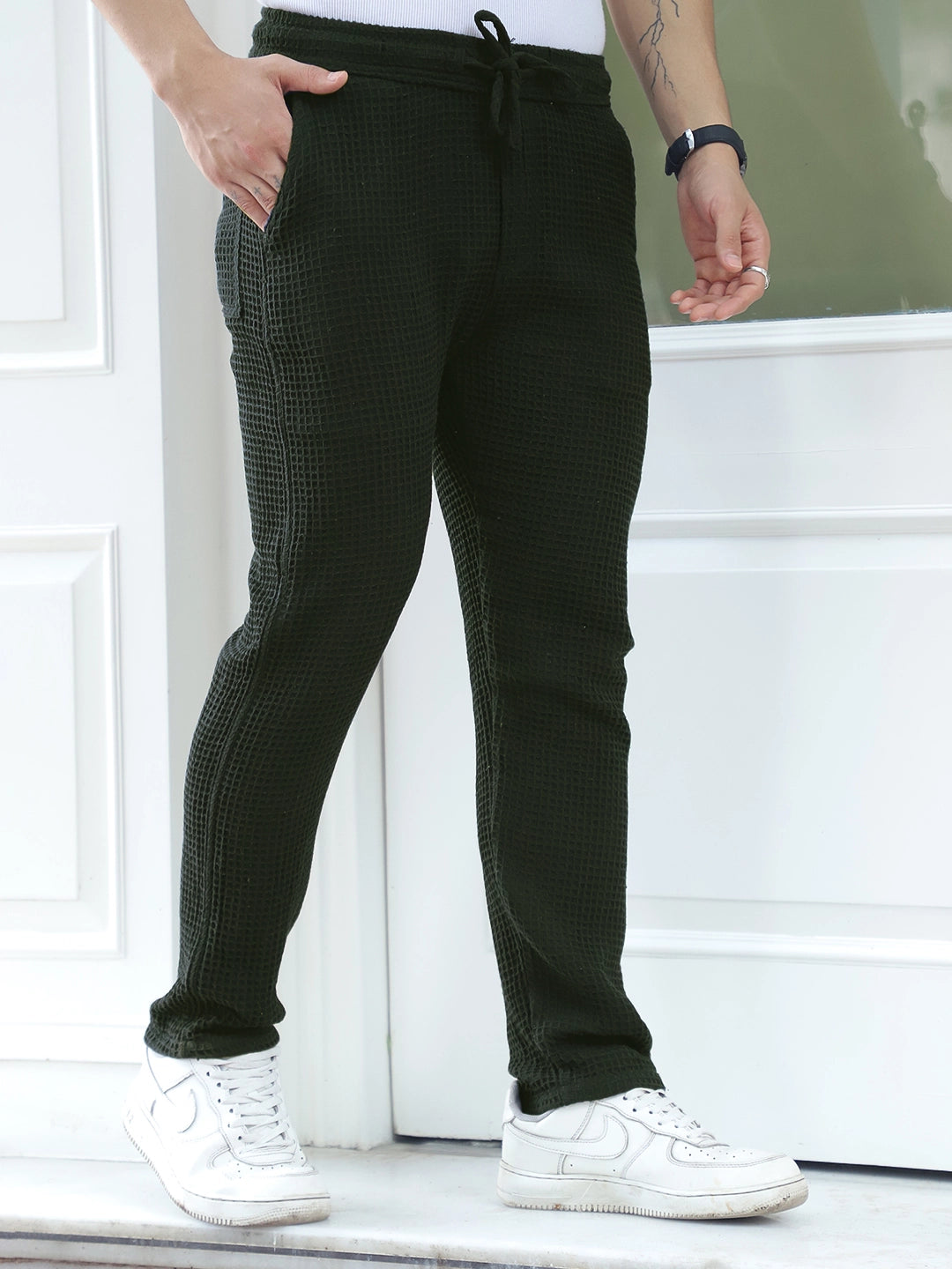 Clubhouse Dark Olive Linen Trouser