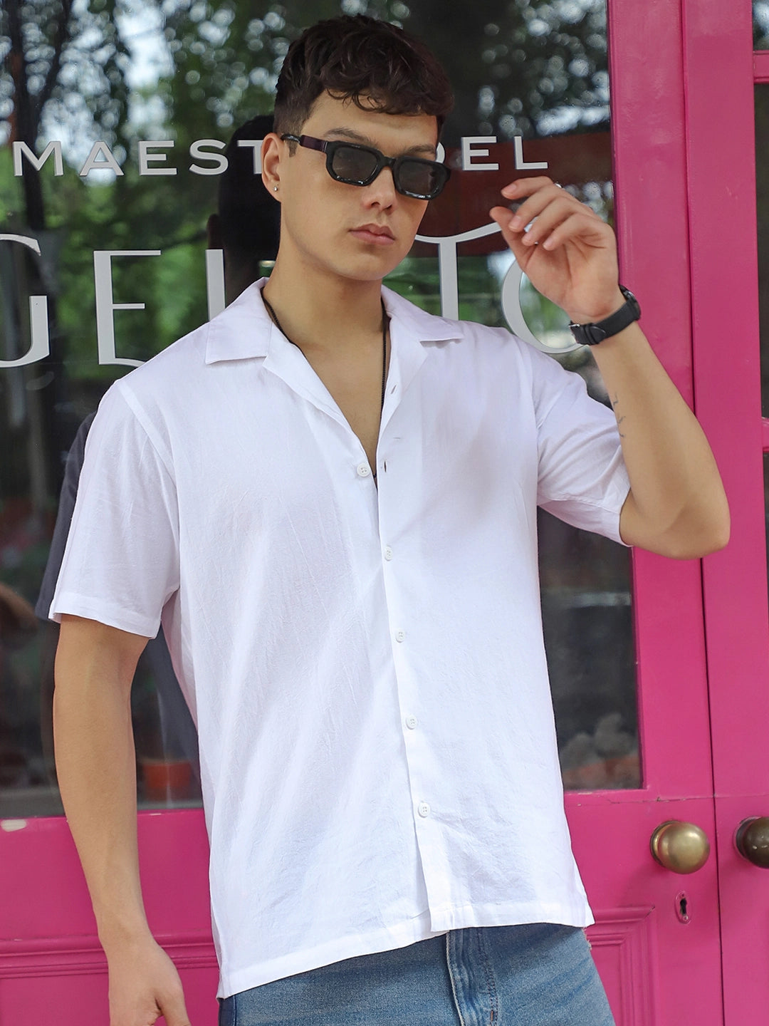 Cereal Killer White Half Sleeve Plain Shirt
