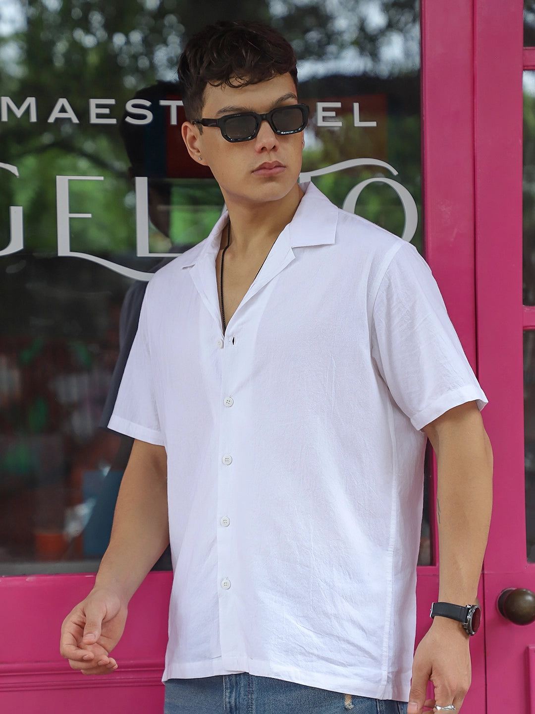 Cereal Killer White Half Sleeve Plain Shirt
