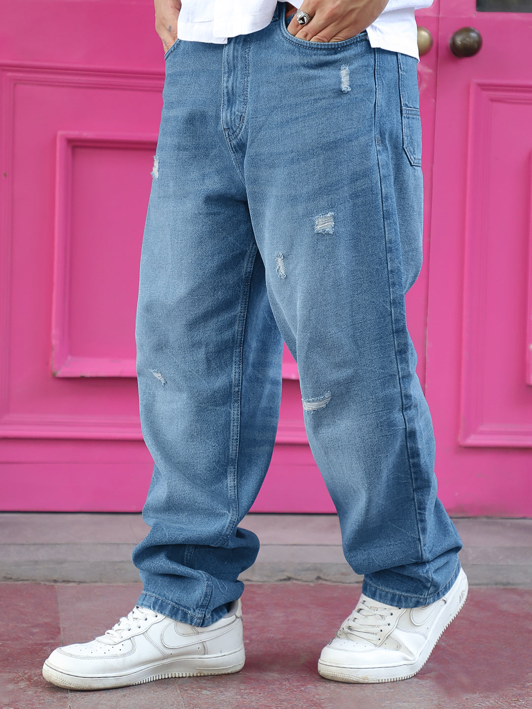 Nightline Classic Blue Baggy Fit Jeans
