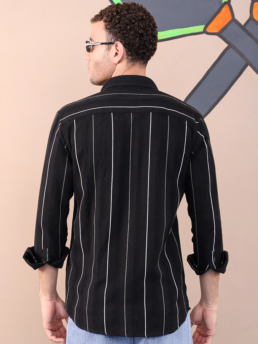 Montero Black Stripe full sleeve Shirt