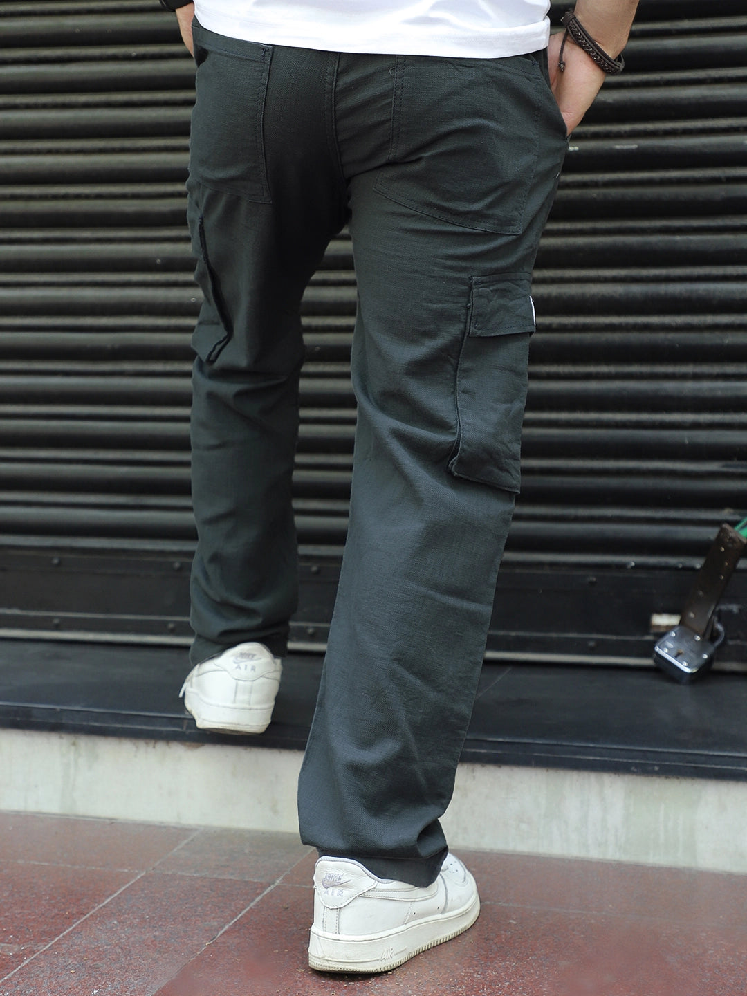 Desert Slate Grey Linen Cargo
