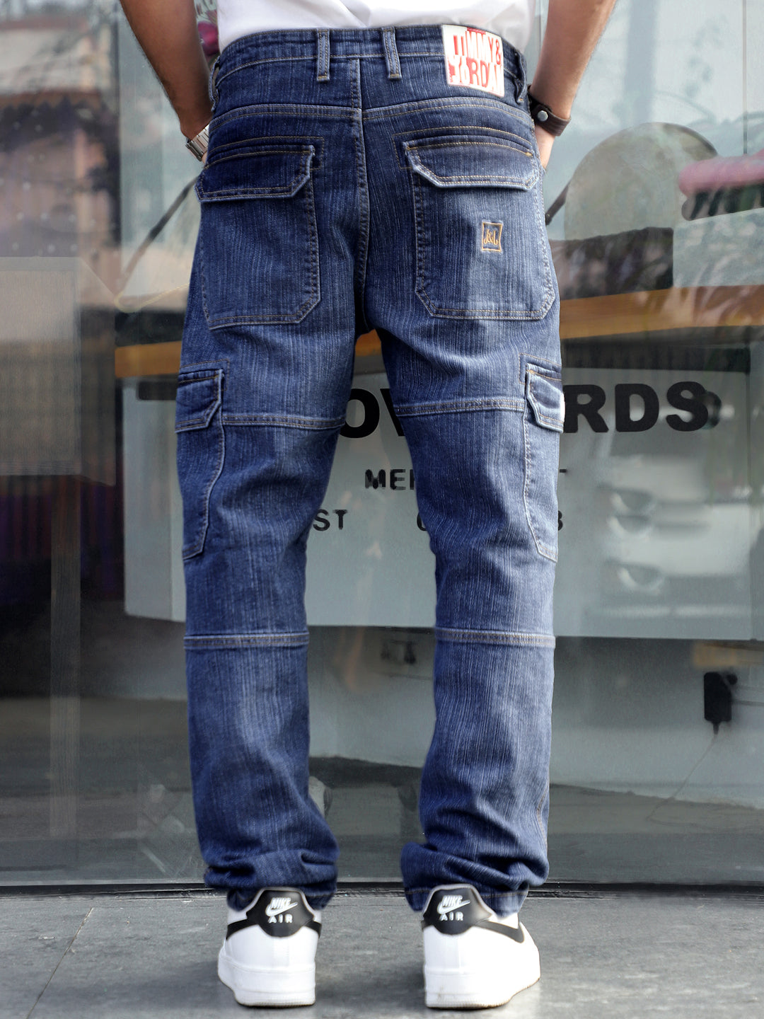 Arthur Blue Denim Cargo