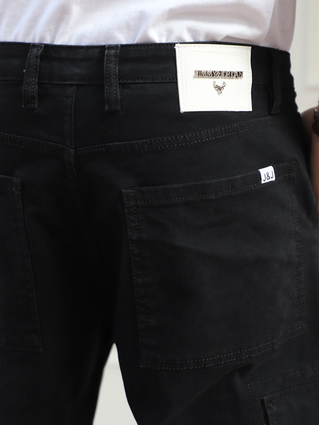 Twilight Fade Raven Black Denim Cargo