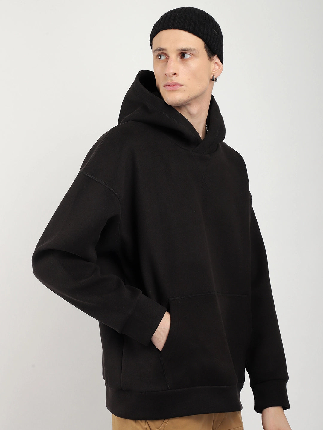 Black Oversized Hoodie for Men