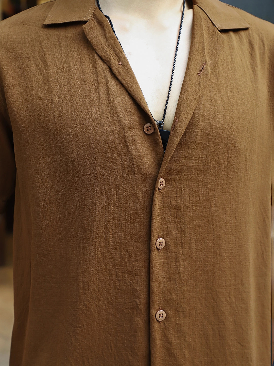 Linen Atlantis Brown Co Ord Set