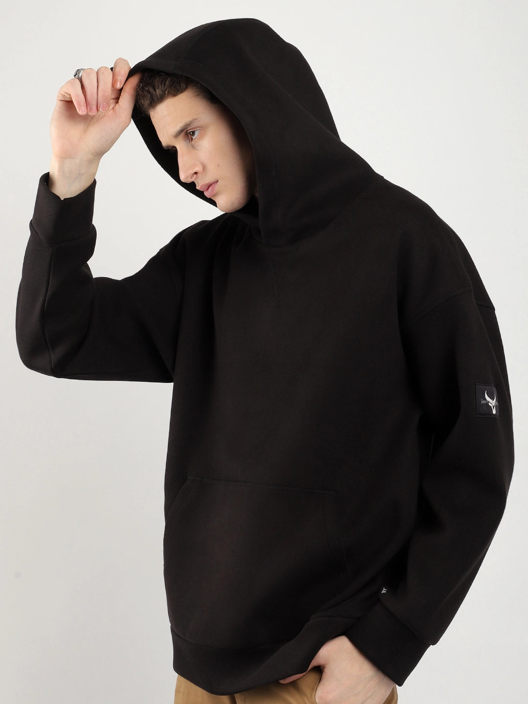 Black Oversized Hoodie for Men