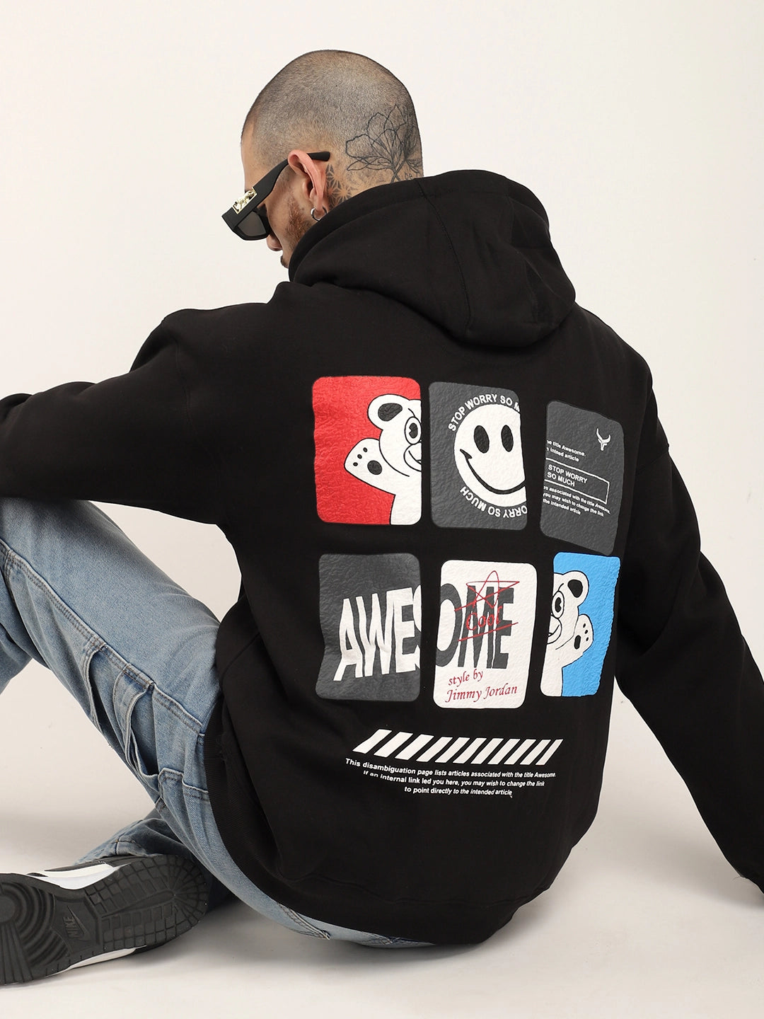 Black Oversized Hoodie Men