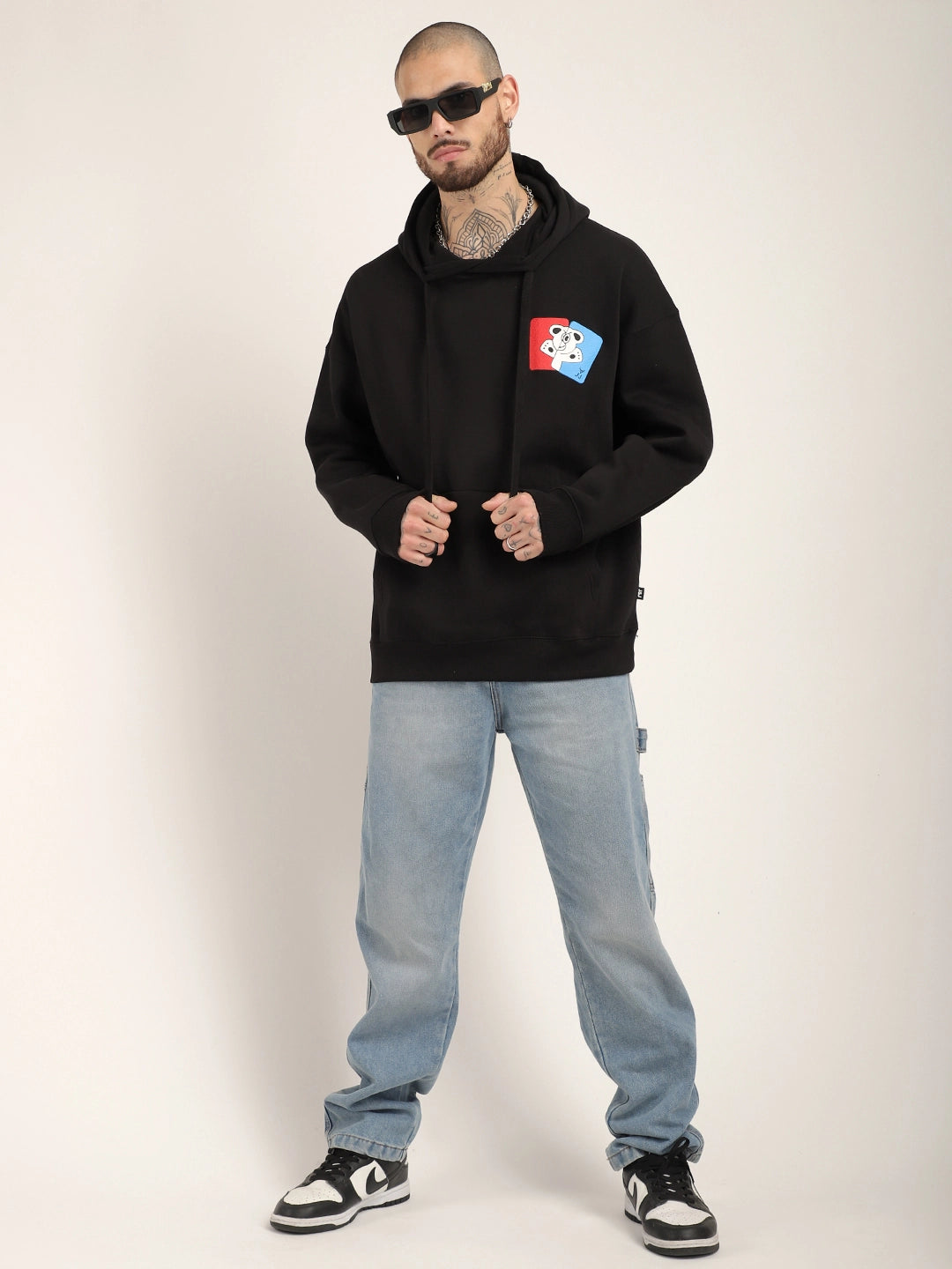 Black Oversized Hoodie Men