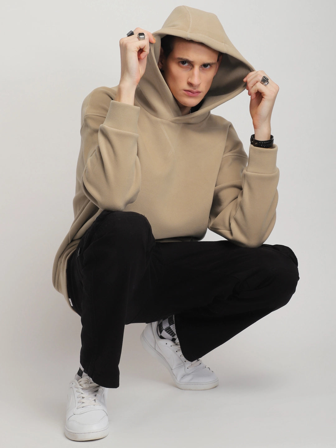 Savoy Streetwear Light Brown Oversized Hoodie