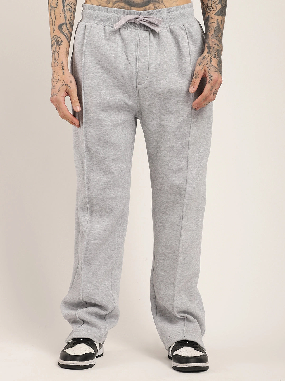 Grey Fleece Tracksuit Men