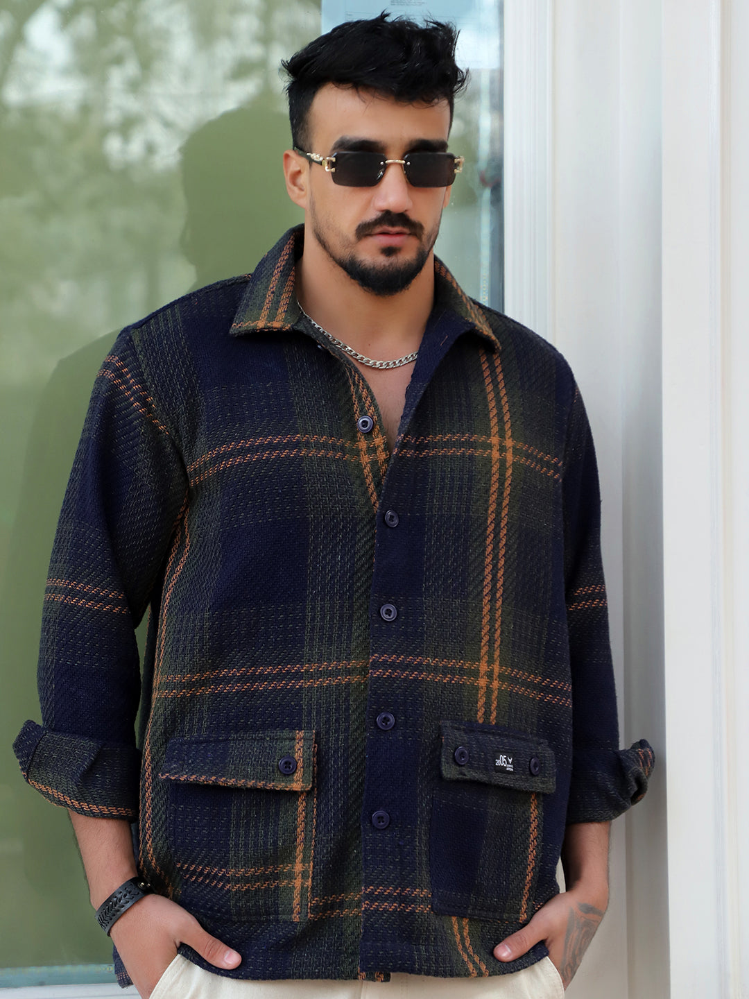 Frame Theory Indigo Blue Shacket