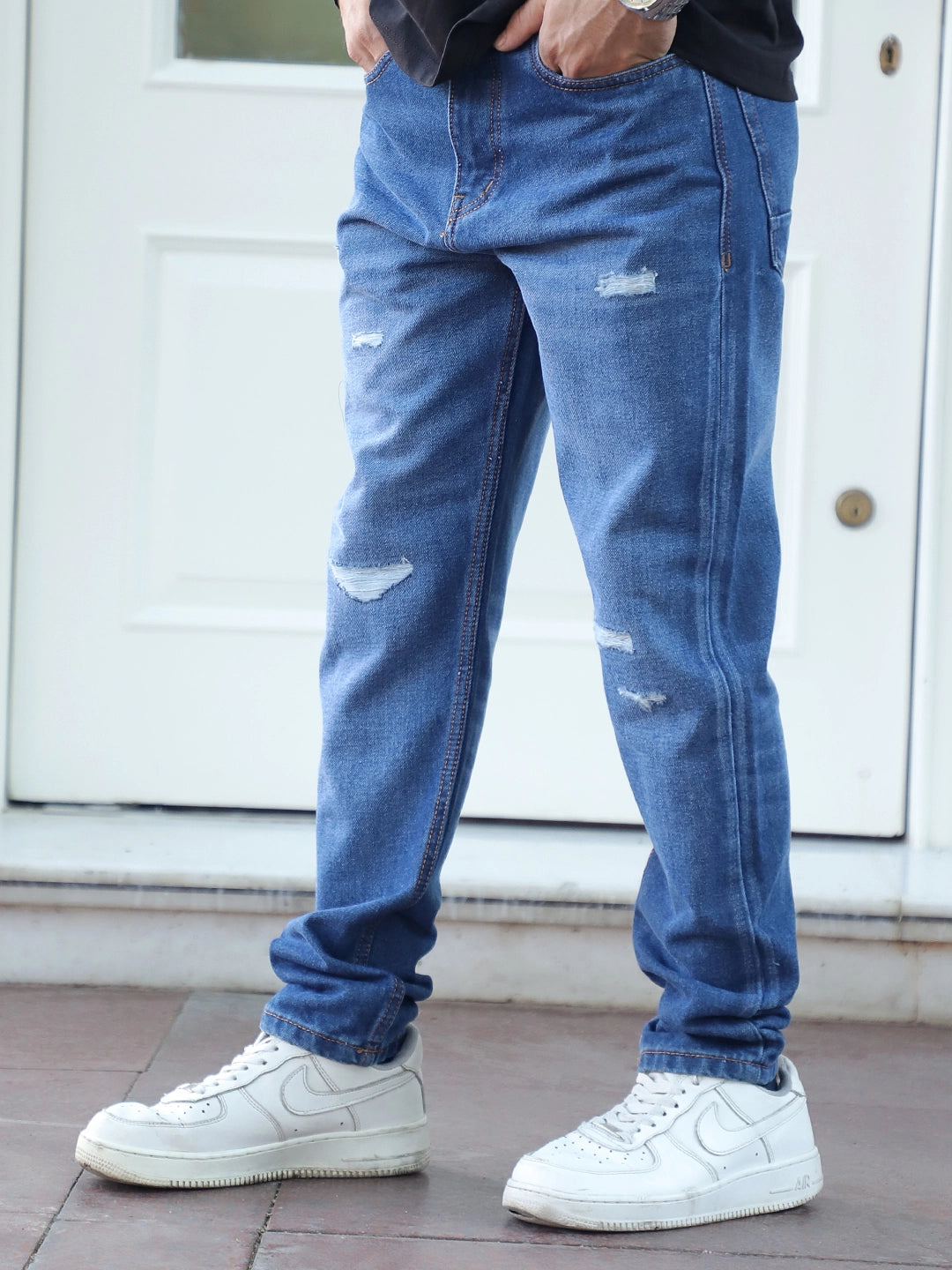 Marble Mist Blue Denim Jeans