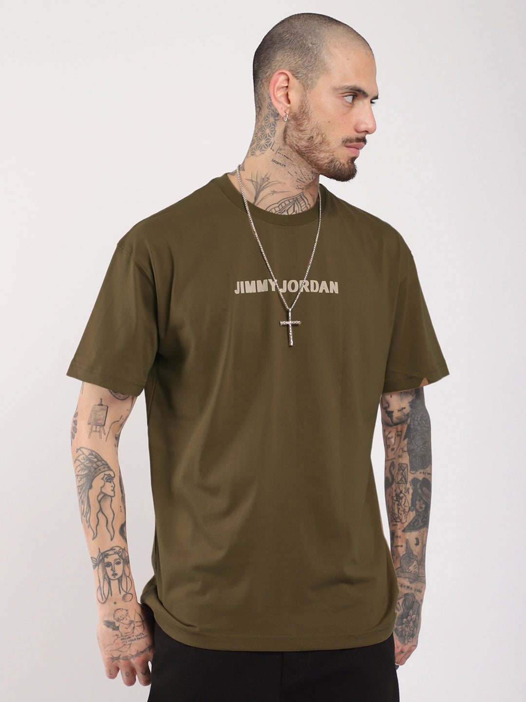 On Air Oversized Khaki T-Shirt