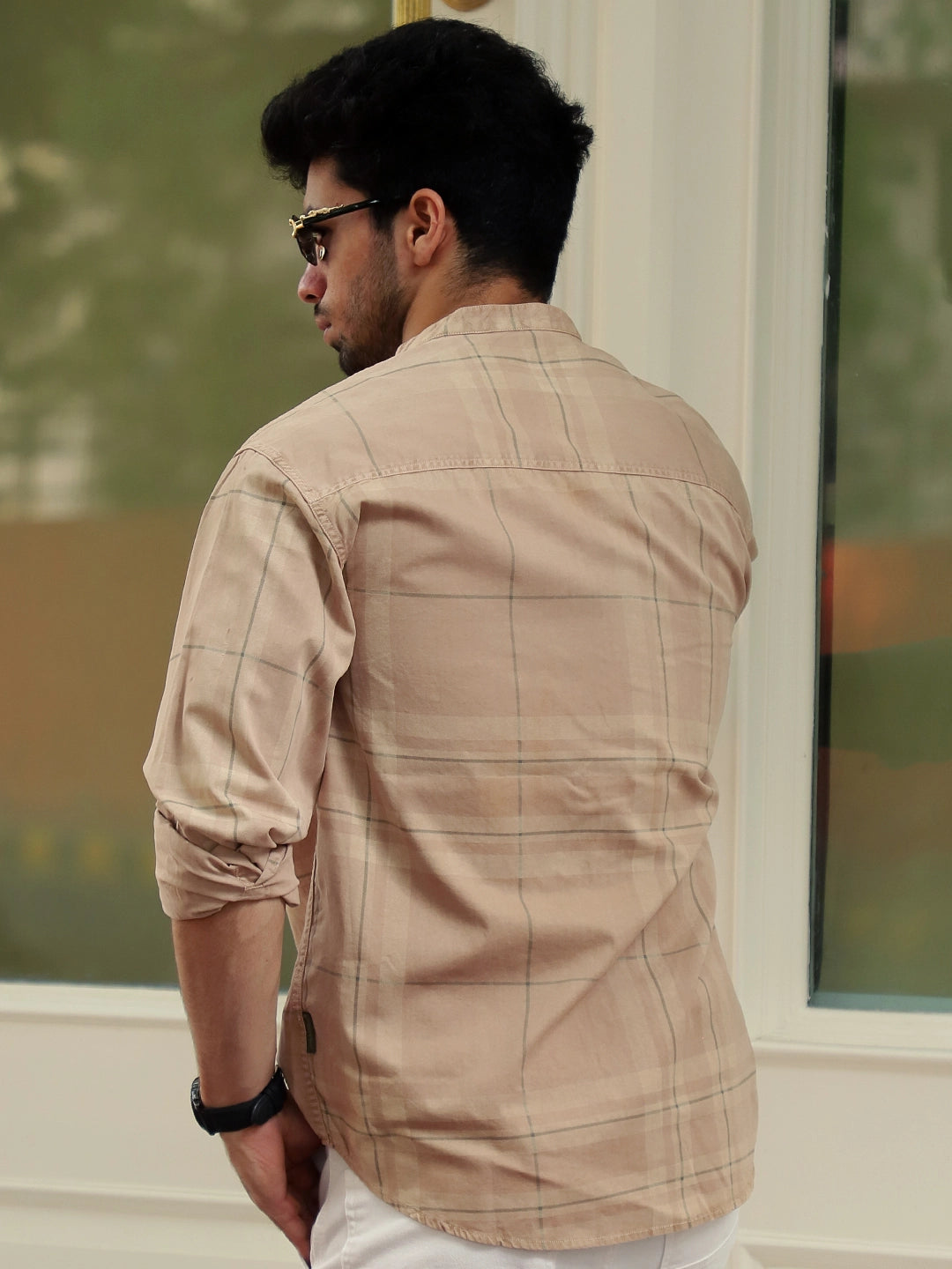 Ink Nest Light Peach Cotton Shirts