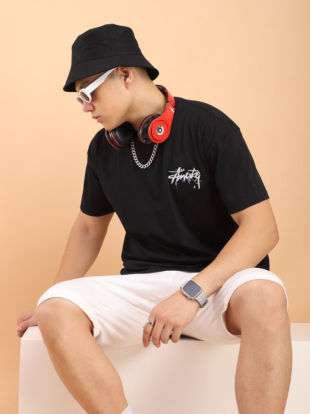 Awake Oversized Black T-Shirt