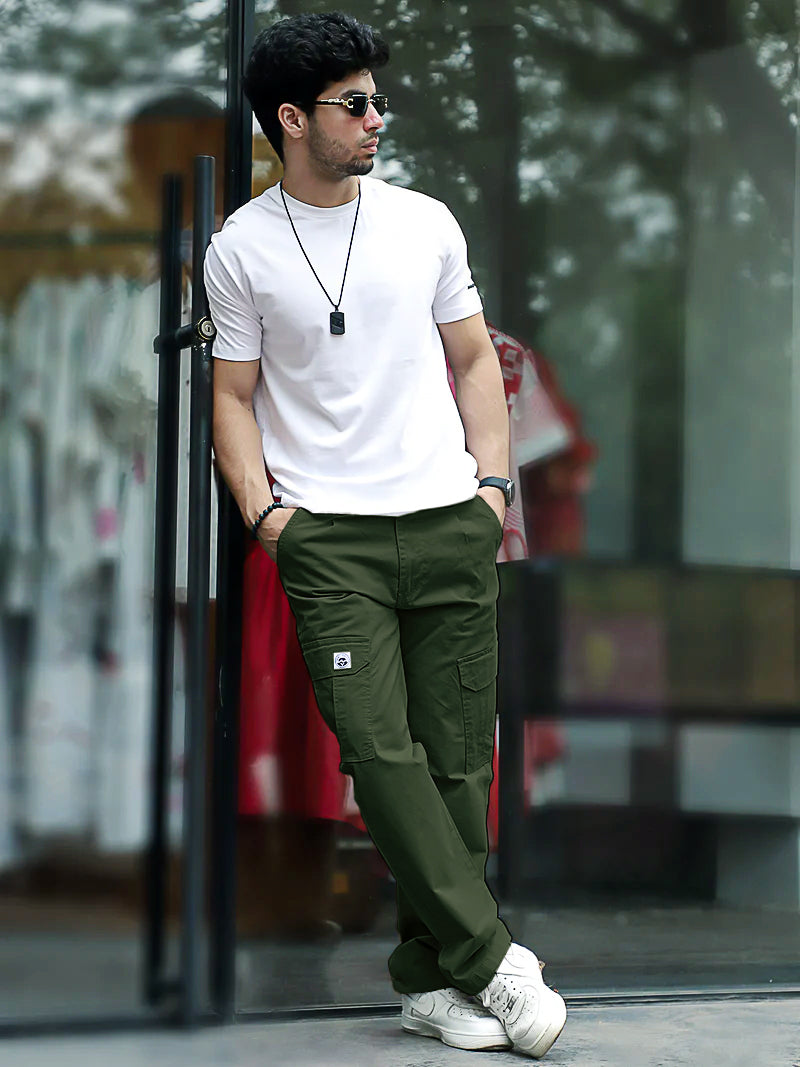 Regal Wears Green Cotton Cargo