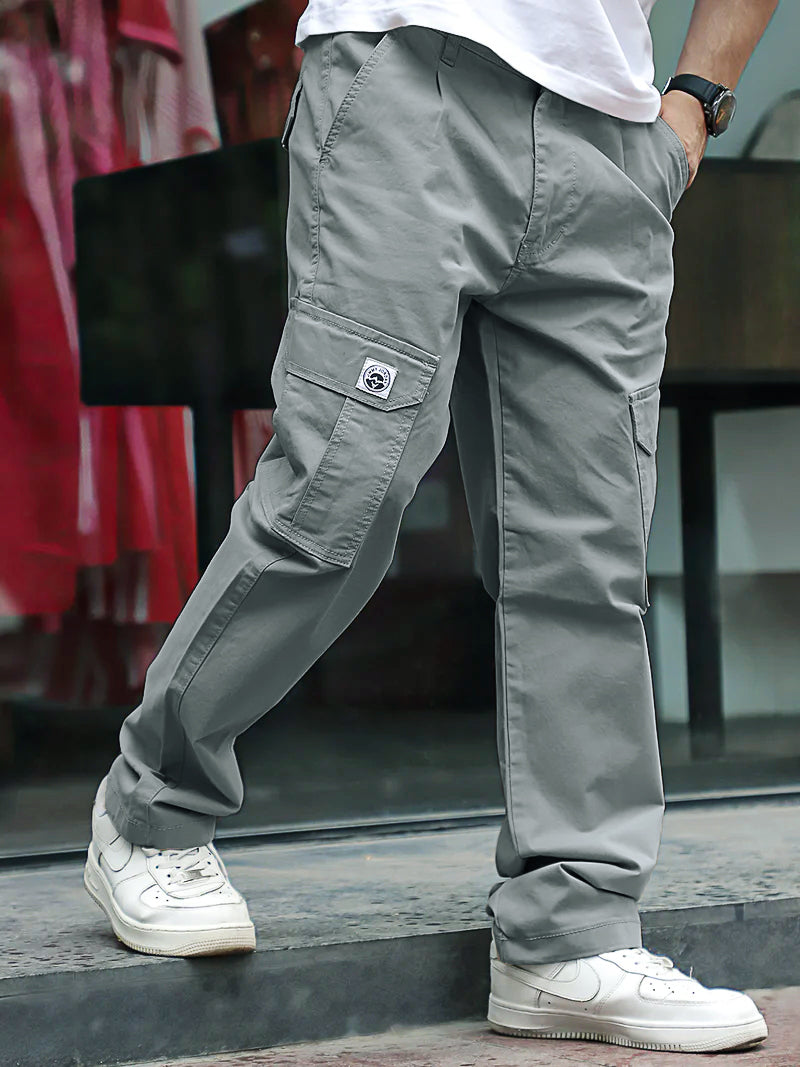 Regal Wears Steel Grey Cotton Cargo