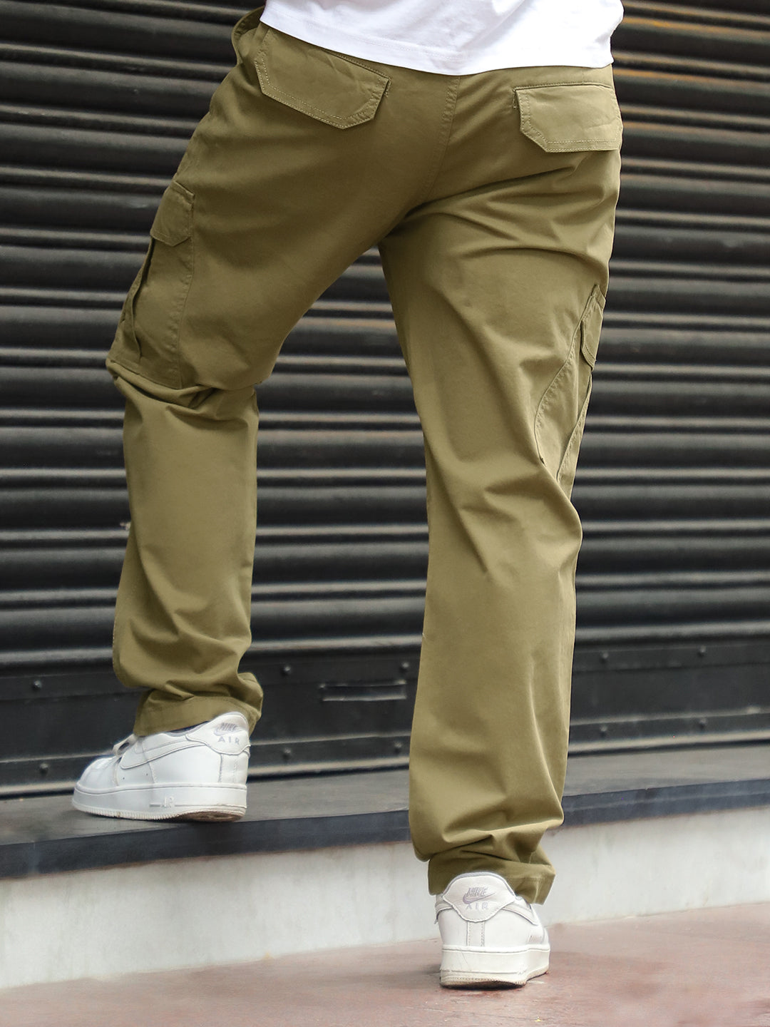Mudstone Khaki Cotton Cargo