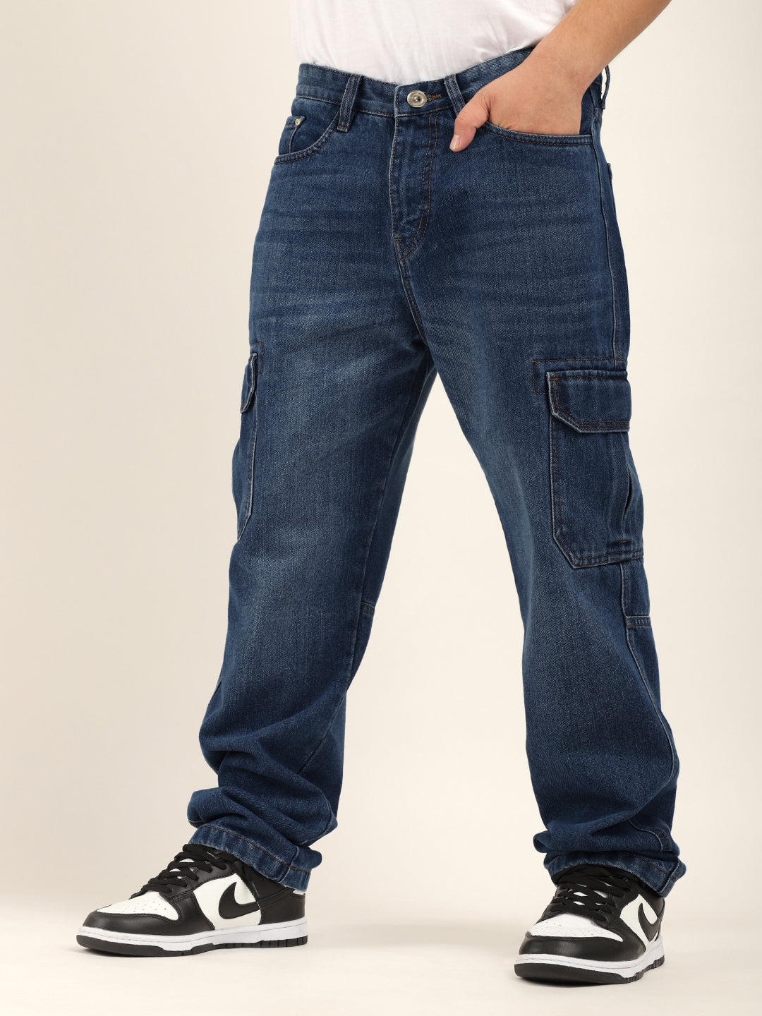 Zoom Dark Blue Denim Cargo