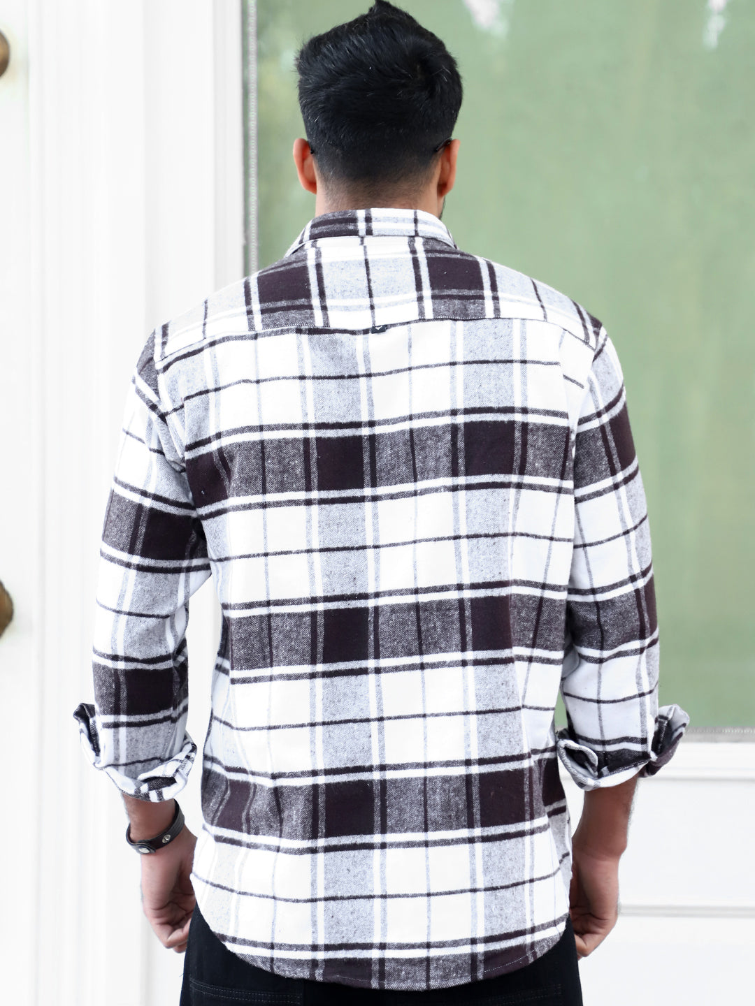 Frame Theory Dark Brown Check Shirt