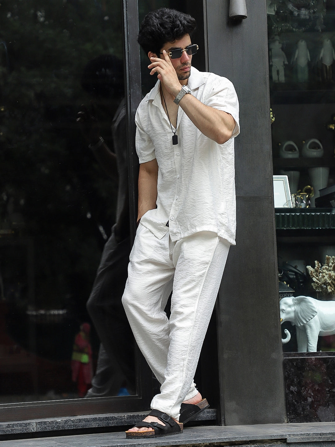Linen Atlantica White Co-Ord Set
