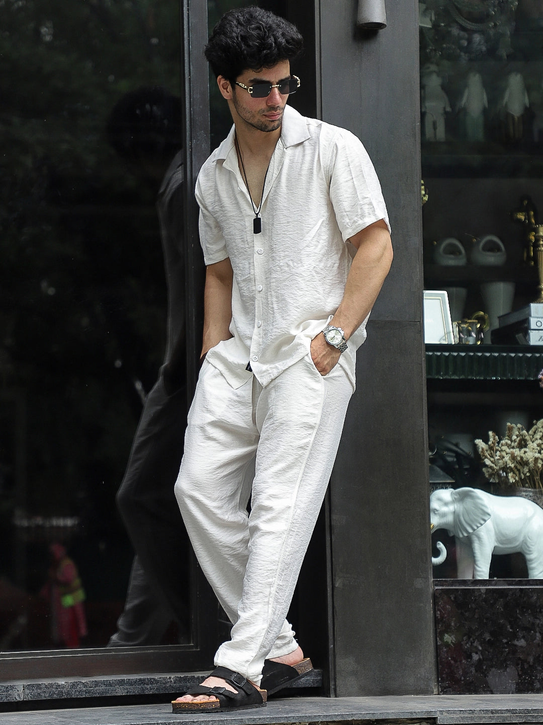Linen Atlantica White Co-Ord Set