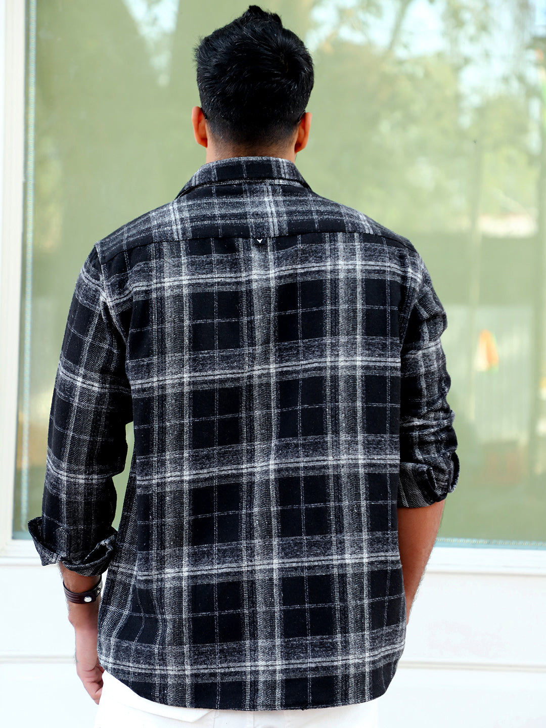 Daytona Black Check Full Sleeve Shirt