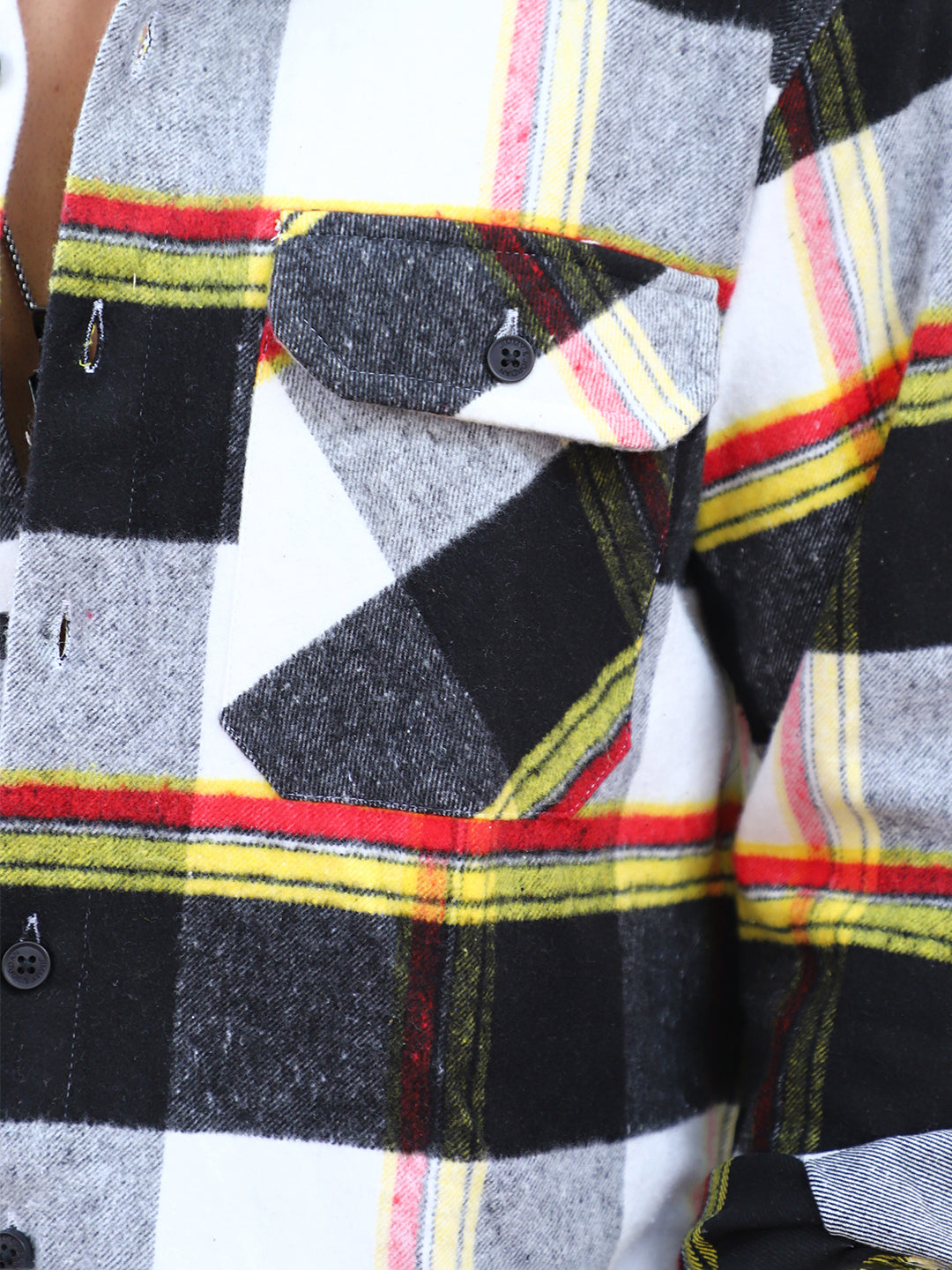 Frame Theory Black Check Full Sleeve Shirt