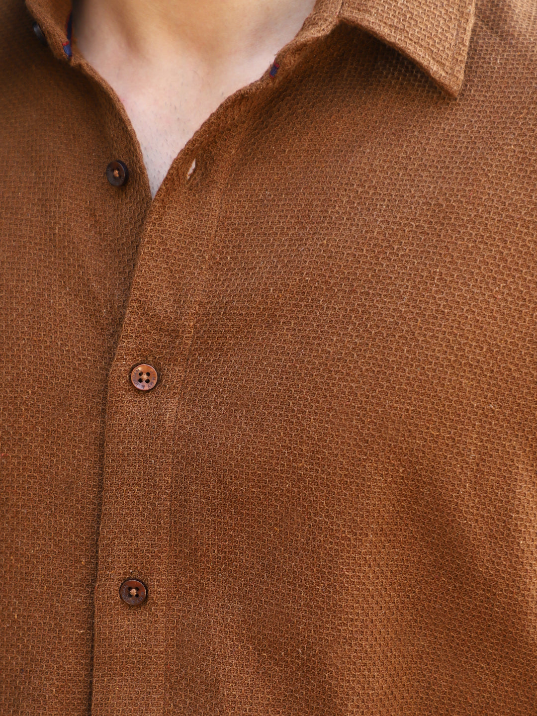 Vanilla Daze Brown full Sleeve Plain shirt