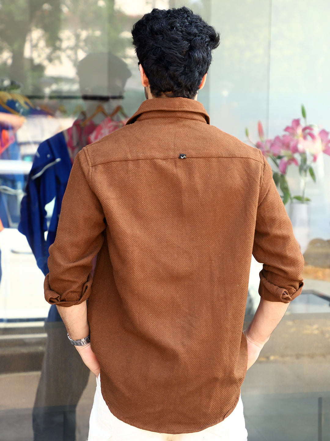 Vanilla Daze Brown full Sleeve Plain shirt