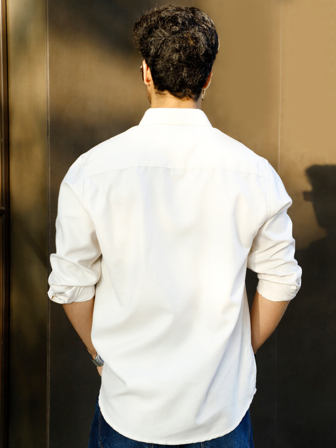 Desert Bloom Light Yellow Check full Sleeve shirt