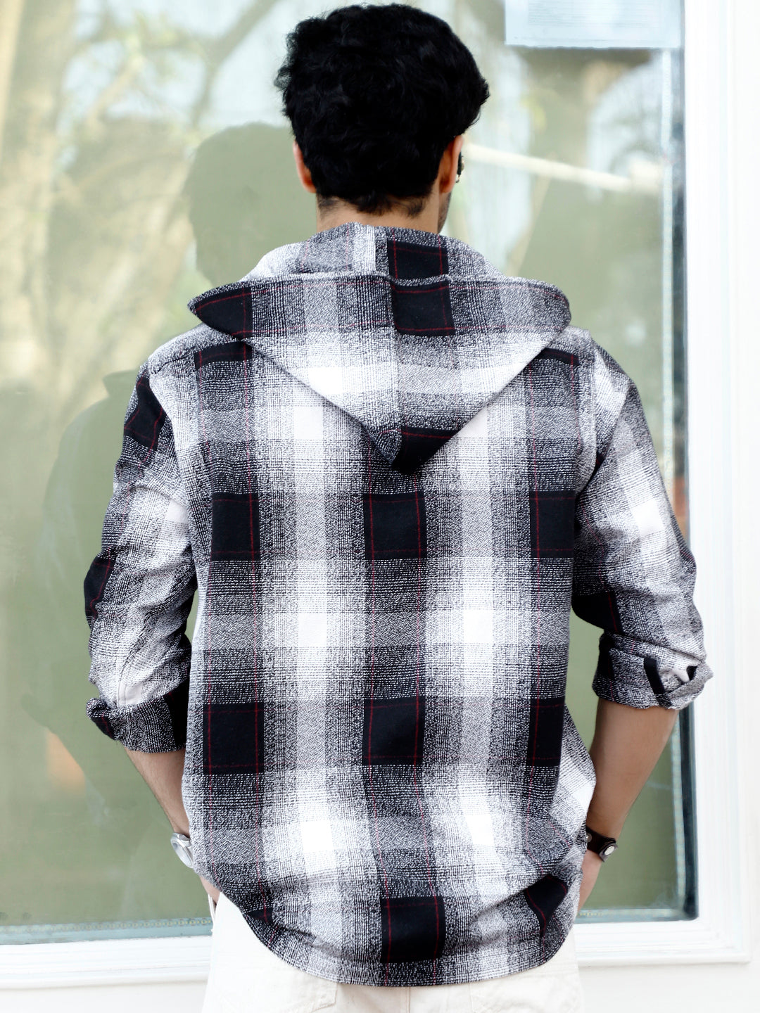 Honey Drift Black Check Full Sleeve Shirt