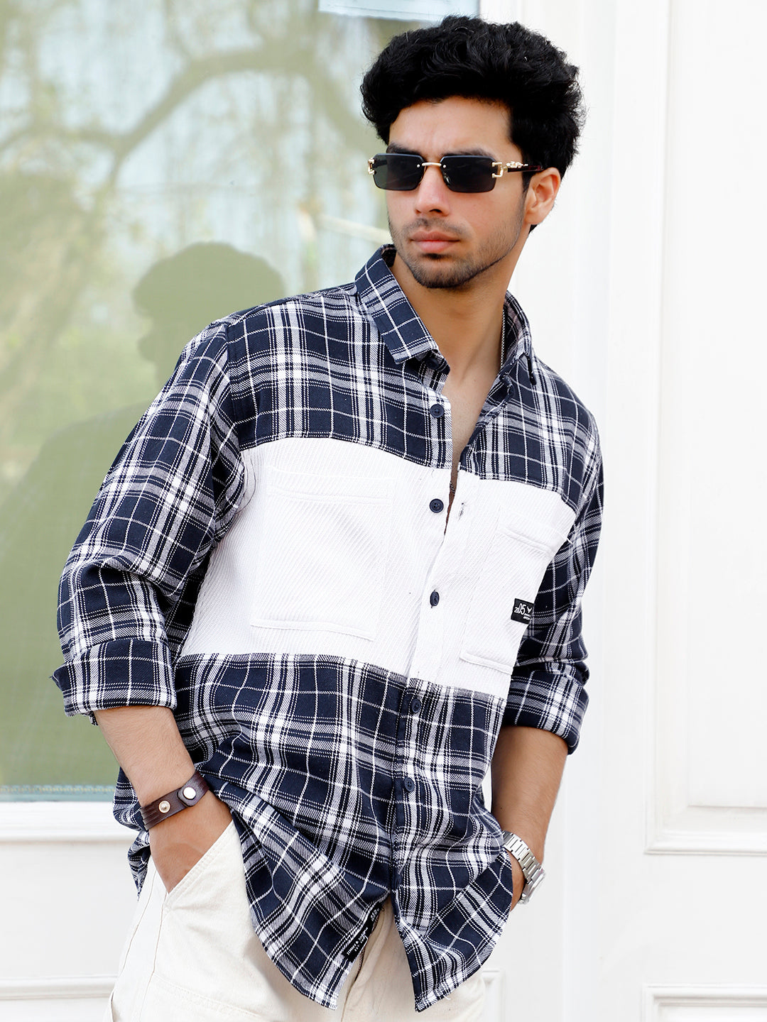 Thunderbird Spruce Blue Check Full Shirt